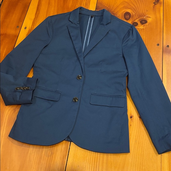 CREWCUTS 14 Set Blue Ludlow Blazer Jacket & Slim Pants Linen Cotton - Picture 2 of 14